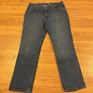 Riders by Lee Straight Leg Women's size 18 (36x30) Dark Wash Blue Denim jeans